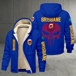 Brisbane Broncos – Zipper Jacket Punisher Skull with Your Name