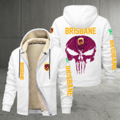 Brisbane Broncos – Zipper Jacket Punisher Skull with Your Name