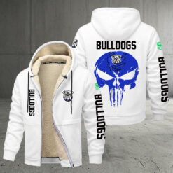 Canterbury-Bankstown Bulldogs – Zipper Jacket Punisher Skull with Your Name