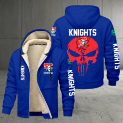 Newcastle Knights – Zipper Jacket Punisher Skull with Your Name