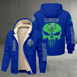 Canberra Raiders – Zipper Jacket Punisher Skull with Your Name