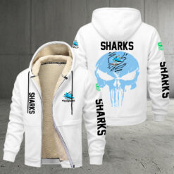 Cronulla-Sutherland Sharks – Zipper Jacket Punisher Skull with Your Name