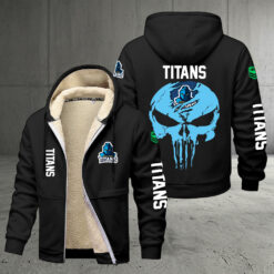 Gold Coast Titans – Zipper Jacket Punisher Skull with Your Name