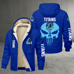 Gold Coast Titans – Zipper Jacket Punisher Skull with Your Name