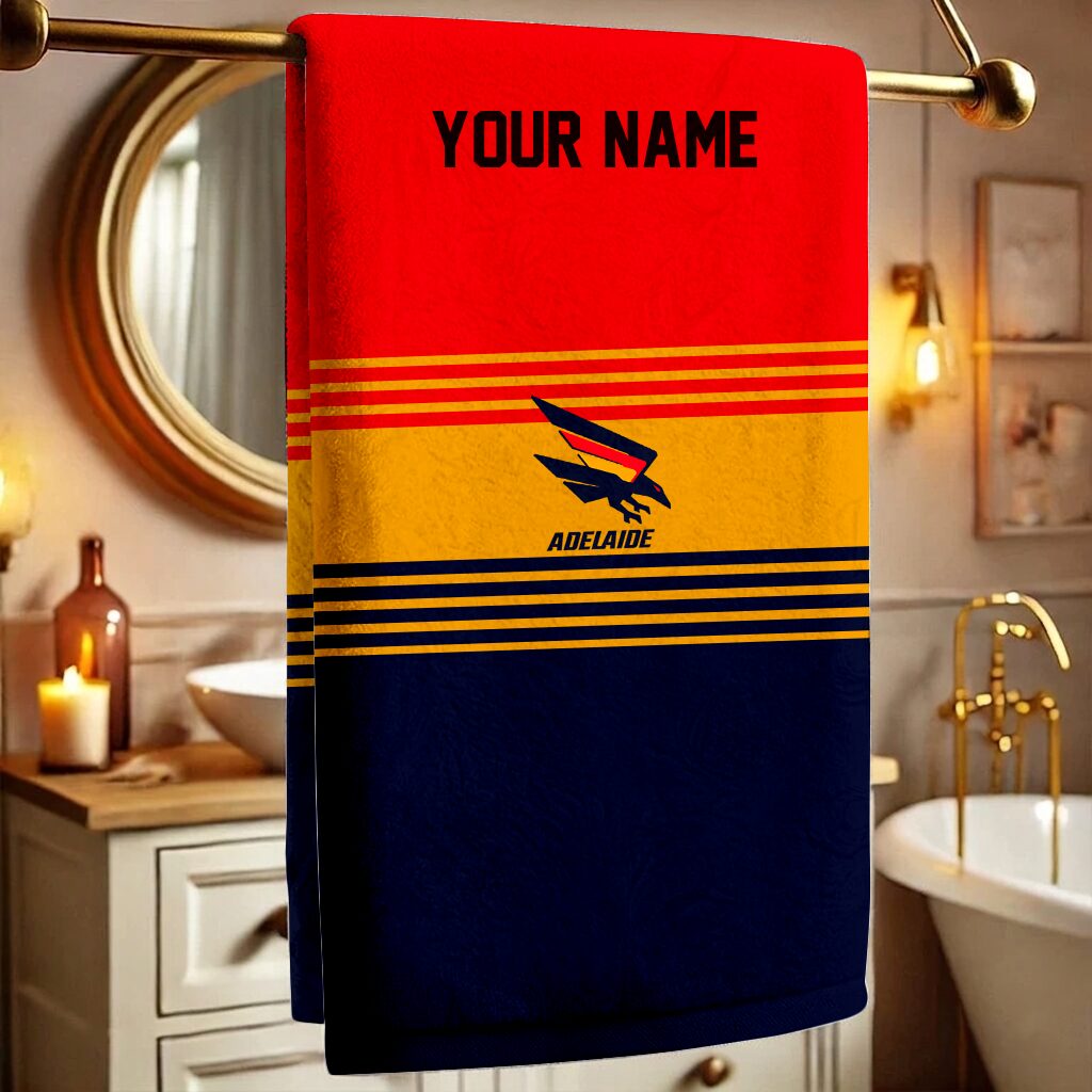 Adelaide Crows – Bath Towel Fan Edition with Your Name Adelaide Crows – Bath Towel Fan Edition with Your Name