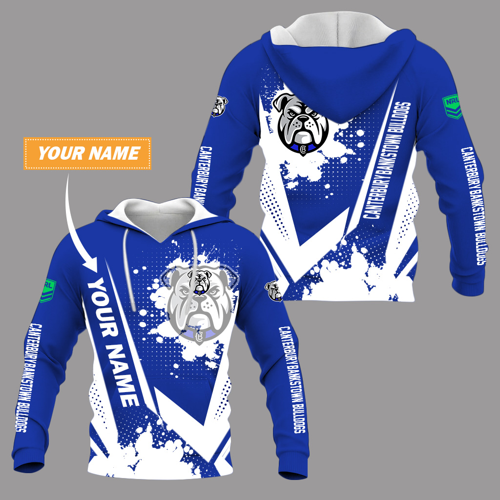 Canterbury-Bankstown Bulldogs – Pullover Hoodie Stylish with Your Name Canterbury-Bankstown Bulldogs – Pullover Hoodie Stylish with Your Name