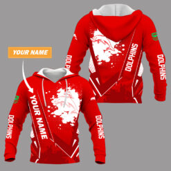 Dolphins – Pullover Hoodie Stylish with Your Name