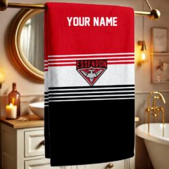 Essendon Bombers – Bath Towel Fan Edition with Your Name