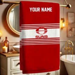 Gold Coast Suns – Bath Towel Fan Edition with Your Name