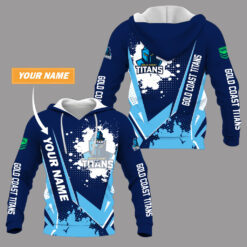 Gold Coast Titans – Pullover Hoodie Stylish with Your Name