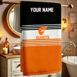Greater Western Sydney Giants – Bath Towel Fan Edition with Your Name