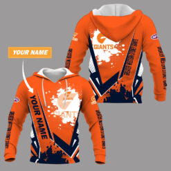 Greater Western Sydney Giants – Pullover Hoodie Stylish with Your Name