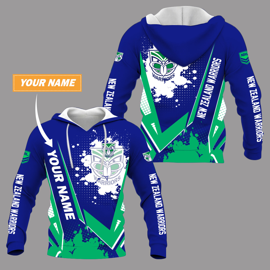 New Zealand Warriors – Pullover Hoodie Stylish with Your Name New Zealand Warriors – Pullover Hoodie Stylish with Your Name