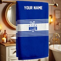 North Melbourne Kangaroos – Bath Towel Fan Edition with Your Name