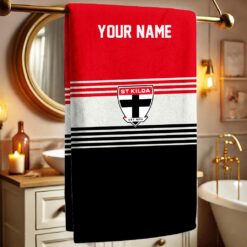 St Kilda Saints – Bath Towel Fan Edition with Your Name
