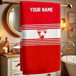 Sydney Swans – Bath Towel Fan Edition with Your Name