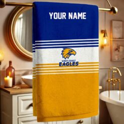 West Coast Eagles – Bath Towel Fan Edition with Your Name