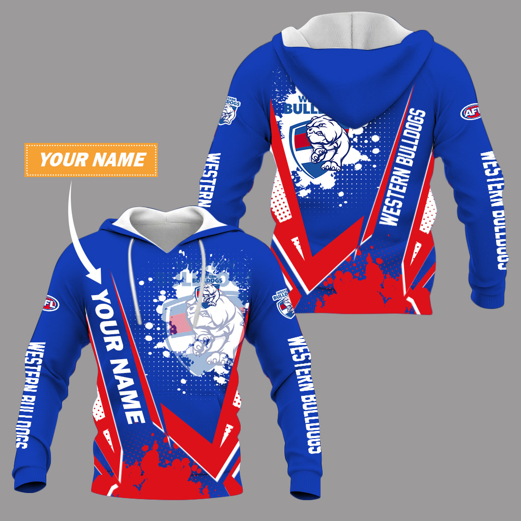 Western Bulldogs – Pullover Hoodie Stylish with Your Name Western Bulldogs – Pullover Hoodie Stylish with Your Name