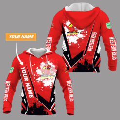 Western Reds – Pullover Hoodie Stylish with Your Name