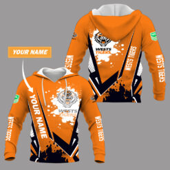Wests Tigers – Pullover Hoodie Stylish with Your Name