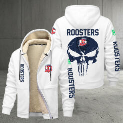 Sydney Roosters – Zipper Jacket Punisher Skull with Your Name