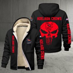 Adelaide Crows – Zipper Jacket Punisher Skull with Your Name