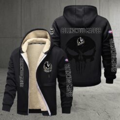 Collingwood Magpies – Zipper Jacket Punisher Skull with Your Name