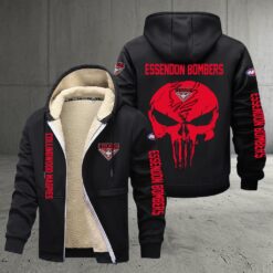 Essendon Bombers – Zipper Jacket Punisher Skull with Your Name
