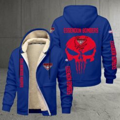Essendon Bombers – Zipper Jacket Punisher Skull with Your Name