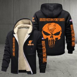 Greater Western Sydney Giants – Zipper Jacket Punisher Skull with Your Name