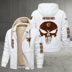 Hawthorn Hawks – Zipper Jacket Punisher Skull with Your Name