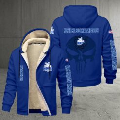 North Melbourne Kangaroos – Zipper Jacket Punisher Skull with Your Name