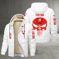 Sydney Swans – Zipper Jacket Punisher Skull with Your Name