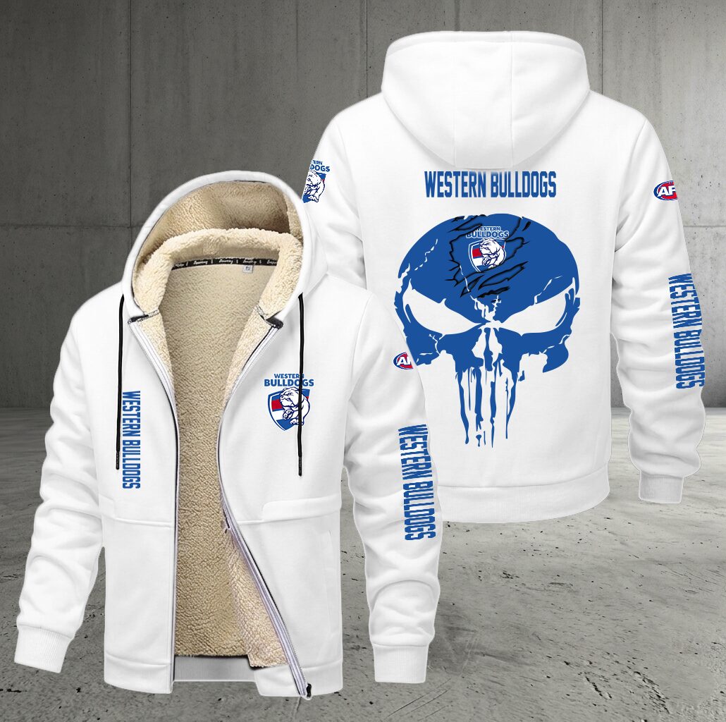 Western Bulldogs – Zipper Jacket Punisher Skull with Your Name Western Bulldogs – Zipper Jacket Punisher Skull with Your Name